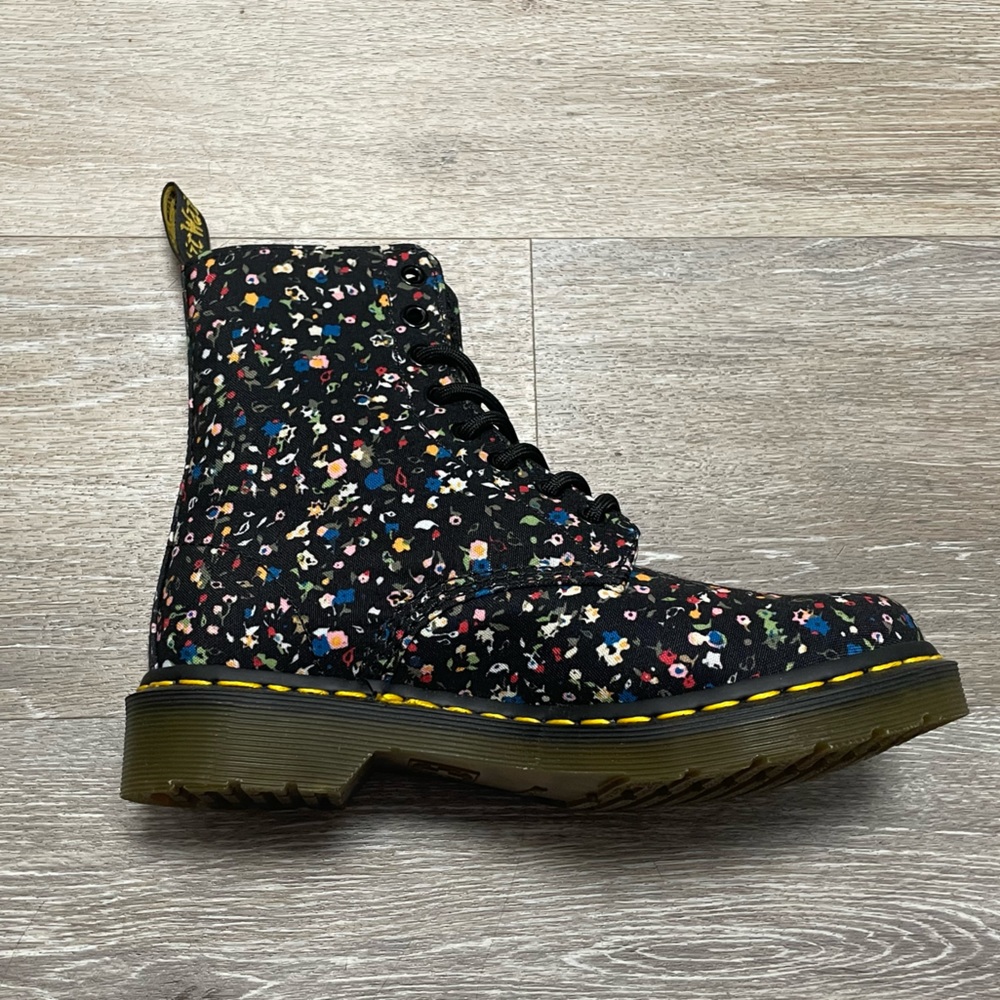 Dr. Martens Black Courtney Floral Boots